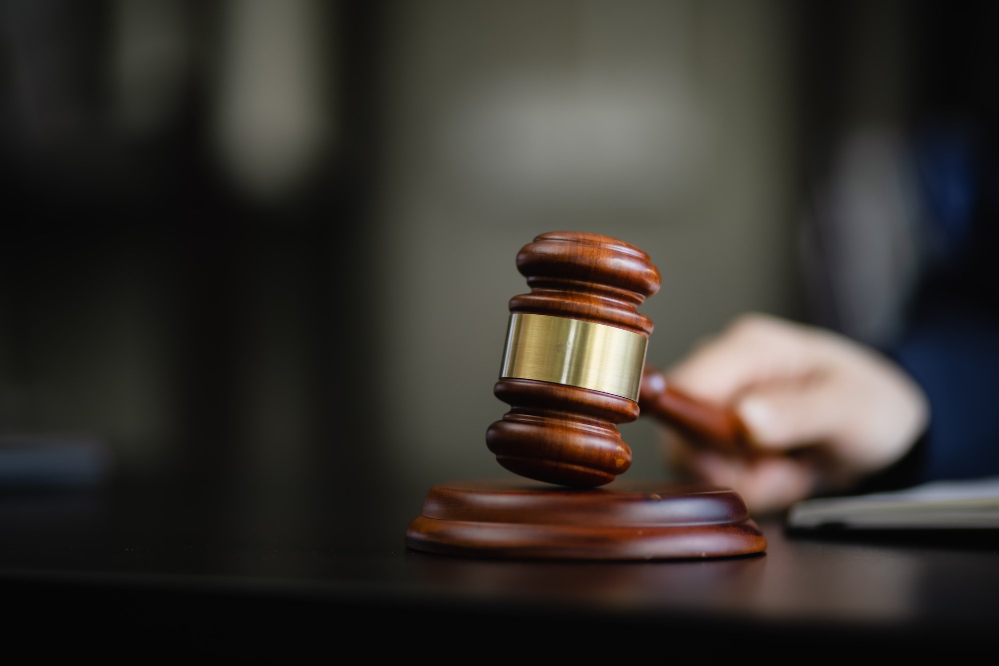 Judge bangs gavel